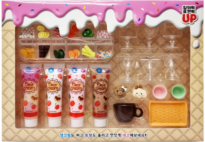 티엘에스 생크림 데코 세트, 핑크, 1개