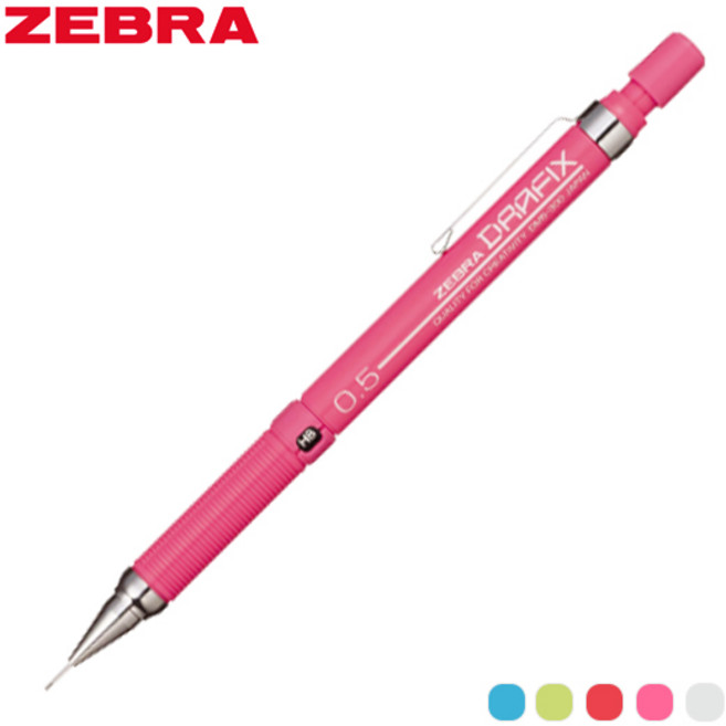 [제브라] 드라픽스 F MP (12개 1세트), 레드