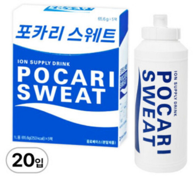 동아오츠카 포카리스웨트 분말 65.6g x 20입+보틀, 1개