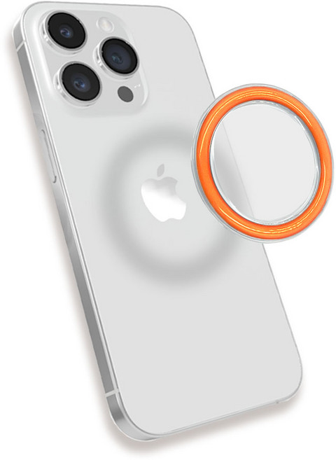 스마트폰 맥세이프 튜브 디스크 그립 톡홀더, 9. 맥세이프 튜브 디스크-오렌지, 1개