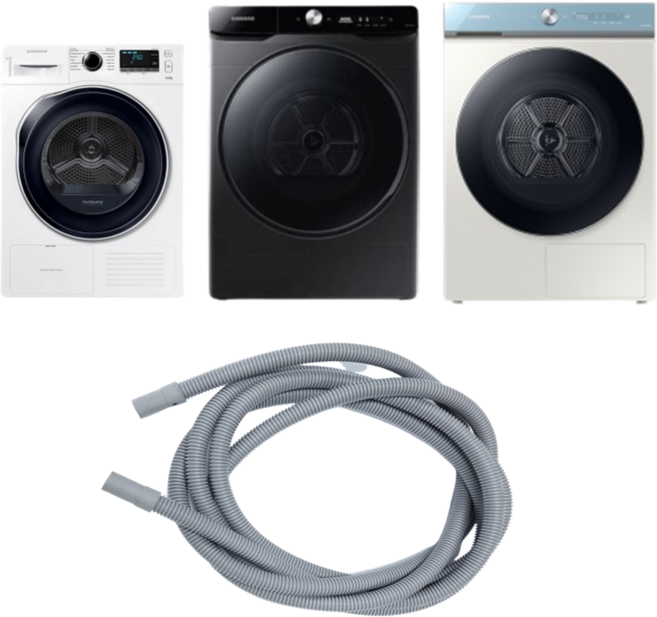 삼성 그랑데 건조기 정품 배수 호스 2m 3m 커넥터, 건조기 배수호스(2m), 1개