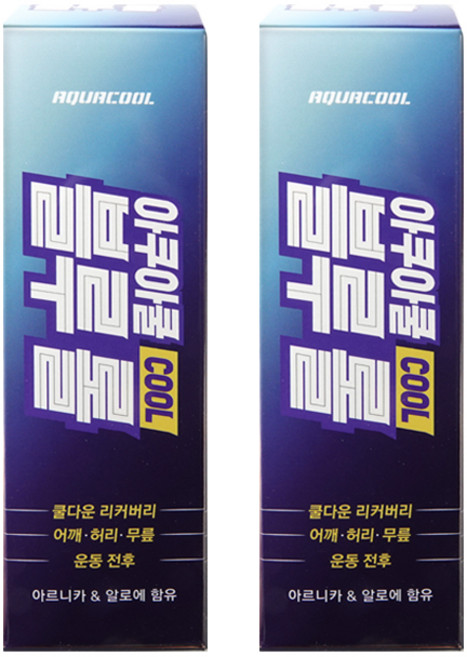 스포츠 리커버리 아쿠아쿨 1+1구매시, 1세트, 블루롤 2개+마술패치