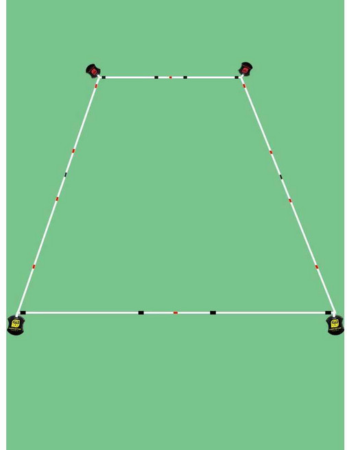 족구장 마킹 경기장 그리기 경계선 흰색 코트 라인, 1개