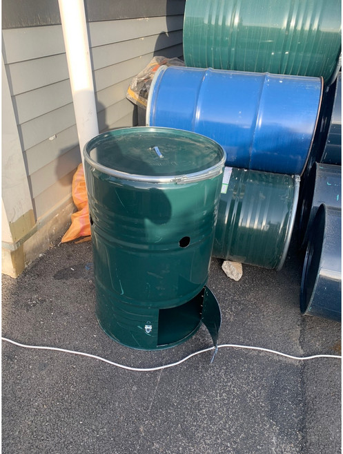 200L 대형 소각로 화목난로 현장난로 연통난로 석쇠 화덕 소각통 소각난로 쓰레기 소각로 드럼통난로 아궁이난로, 1개