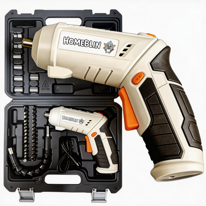 홈블린 C타입 충전식 무선 가정용 전동드릴 올인원 드라이버 B157, 1개