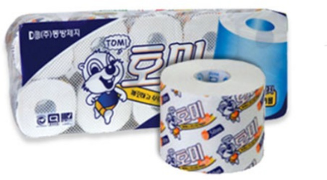 토미 화장지 2겹 50M 10롤 X 5팩 두루마리 무지 휴지 DBW-210