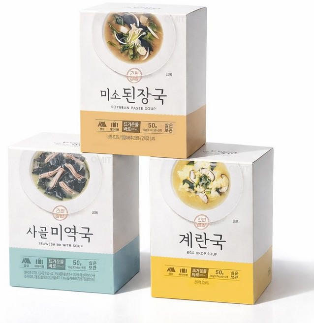 초간단 간편국 동결건조 블럭 국 15P 건조 된장국 미역국 계란국, 1개, 150g