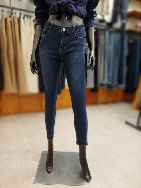 닉스 2023여자 사계절 진청 스판 스키니진NBRDDK502