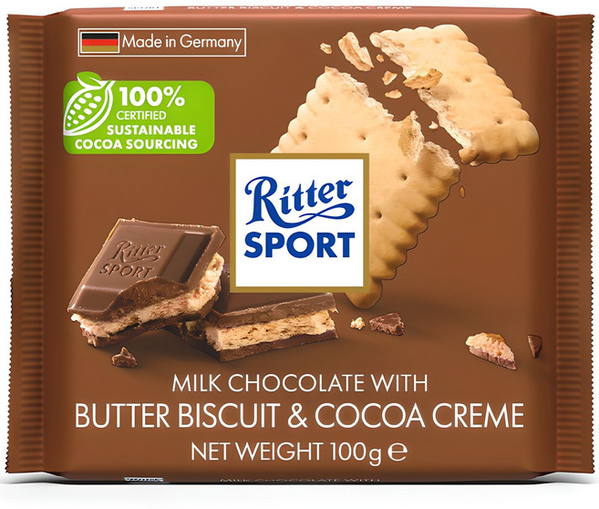 리터스포트 버터 비스킷 초콜릿, 100g, 1개