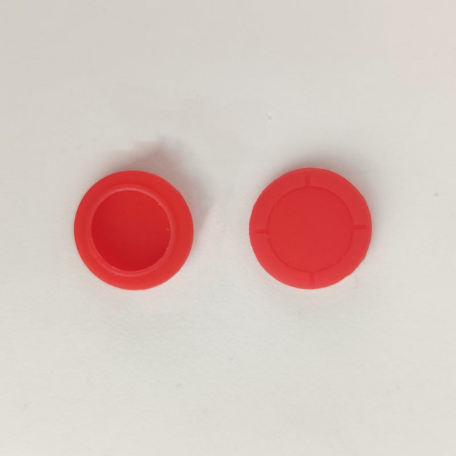 스위치 NS/OLED/Lite/Joy-Con 용 1/2pcs 실리콘 조이스틱 캡 보호 커버 미끄럼 방지 3D 아날로그 그립 교체, 11 Red