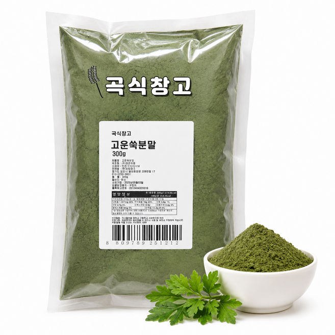 곡식창고 국내산100% 고운 쑥가루 분말, 1개, 300g