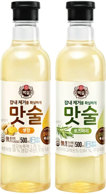 백설 맛술 세트(생강 + 로즈마리), 1세트, 500ml