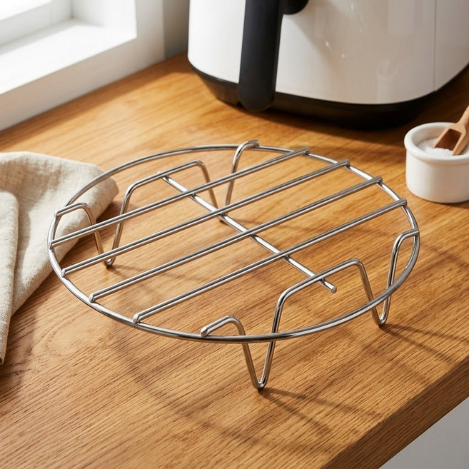 미로나 튼튼프레임 에어프라이어 그릴, 1개, 실버