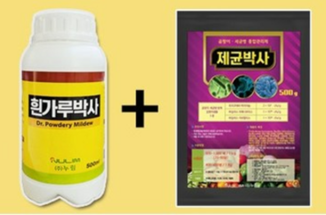 누림 흰가루병 예방치료 효과탁월 제균박사500g+흰가루박사500ml