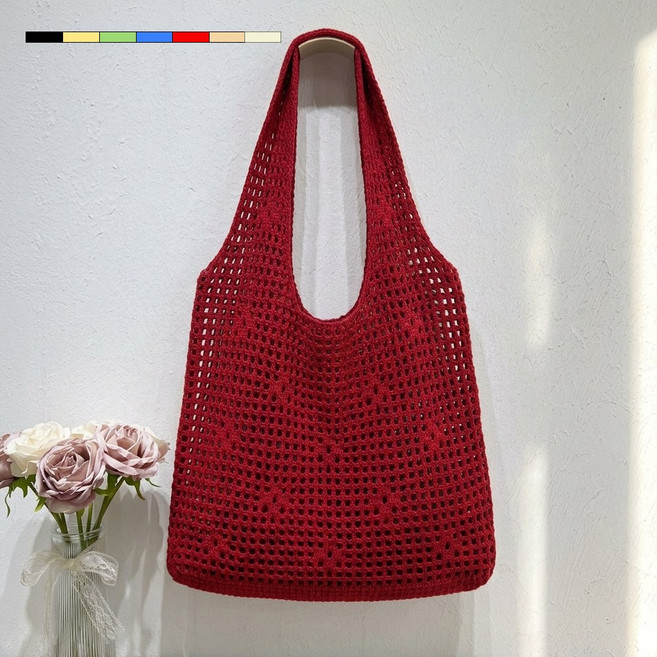 페조 여성 메쉬 니트 토트백 네트백 데일리 숄더백 장바구니 가방 PZBAG-2635