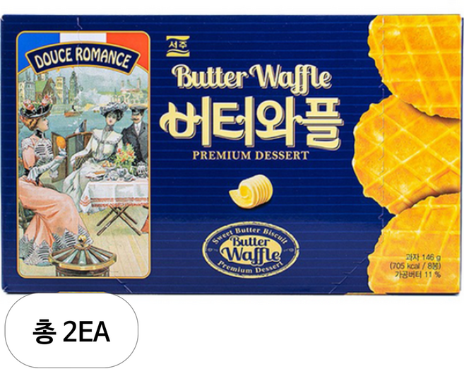 서주 버터와플 146g, 2개
