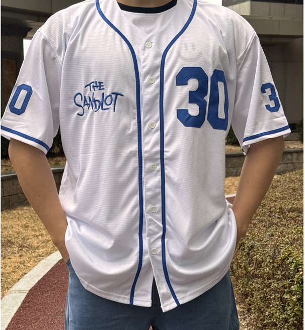 THE SANDLOT 리틀야구왕 자수 유니폼 져지 남여공용 블록코어 야구복