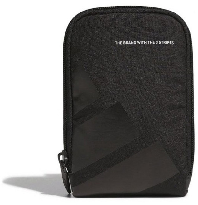 아디다스 정품 멀티 미니 골프공 골프티 주머니 파우치 방수 골프 필드용품 케이스, IN2760, 1개, 블랙