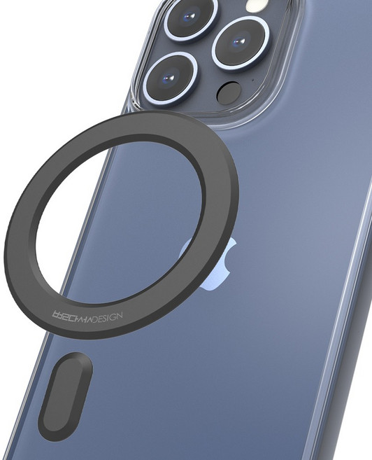 별다섯 강한 자력 맥세이프 링 스티커 자석 플레이트, 1개, 블랙