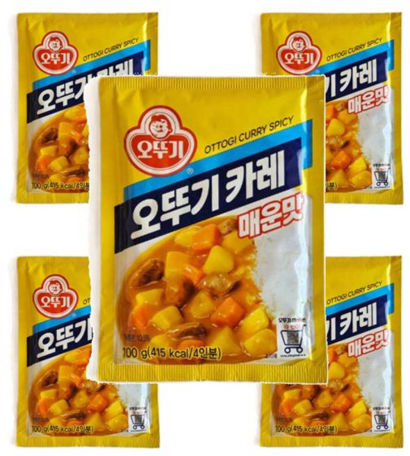 오뚜기 오뚜기카레 매운맛 100g 5개, 1세트
