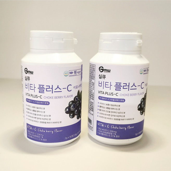 굿모닝 실큐 비타 플러스-C 50정 2병 아로니아맛, 2개