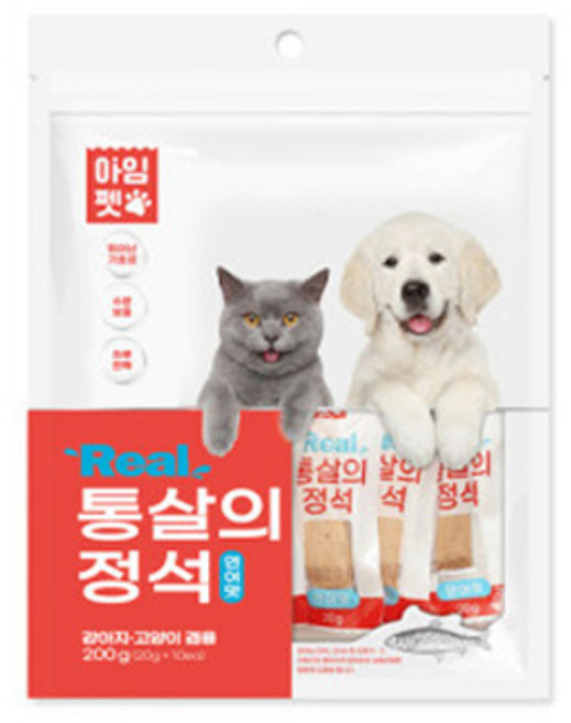 아임펫 통살의정석 연어맛 200g(20gx10개)개별포장, 연어, 200g, 1개