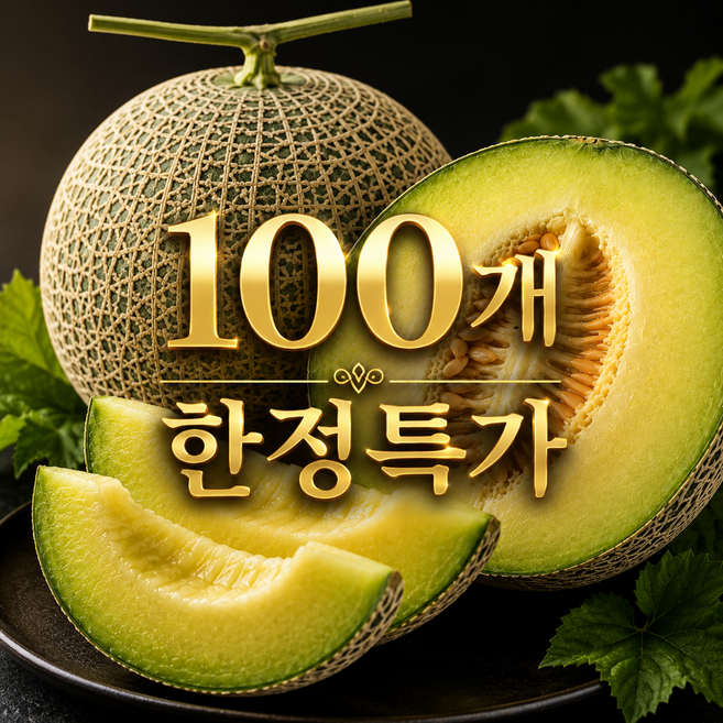 [100개 초특가] 고당도 국내산 머스크메론 산지직송, 1박스, 2kg 혼합과