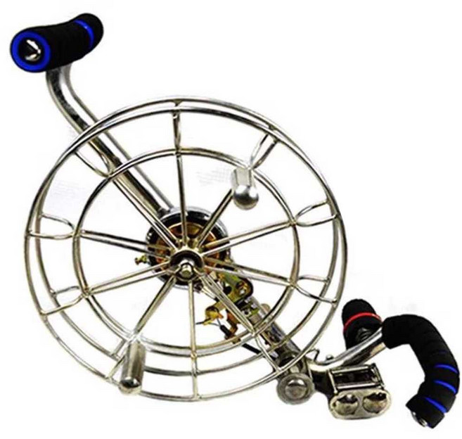 얼레 연날리기 대형 도구 롤러 베어링얼레 재료 카이트 라인 룰렛 스테인리스 스틸, 1개, 11. 32cm+7선