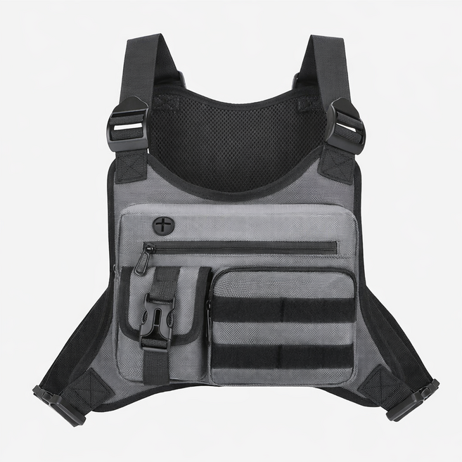 블루랜드 배달조끼 오토바이 방수 작업 다용도, 그레이