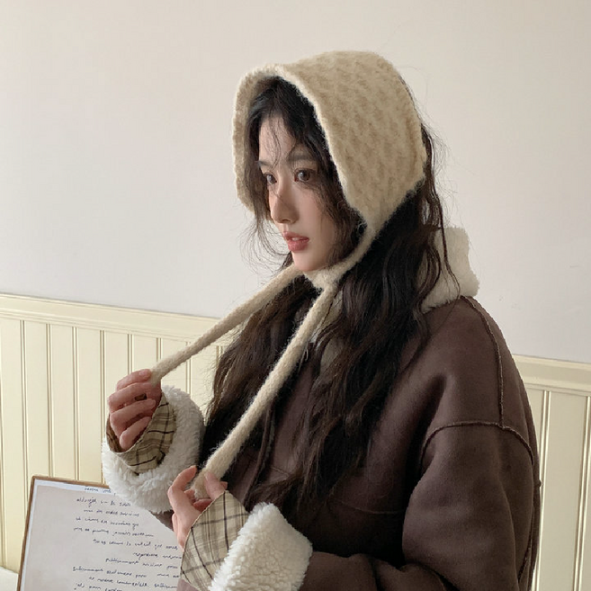 데일리무드 니트 이어머프 귀도리 감성 울 귀마개