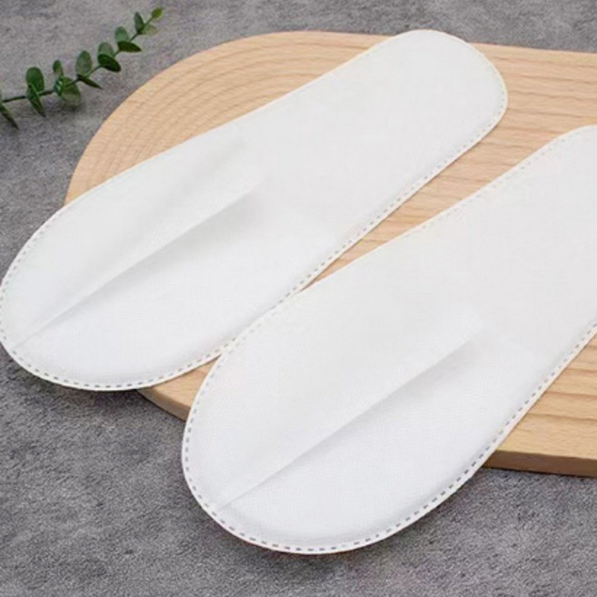 배리앤굿 부직포슬리퍼 일회용 실내화 논슬립 호텔 모텔 손님용 여행 기내 비행기 덧신, 막힌 논슬립 부직포 신발, 1개