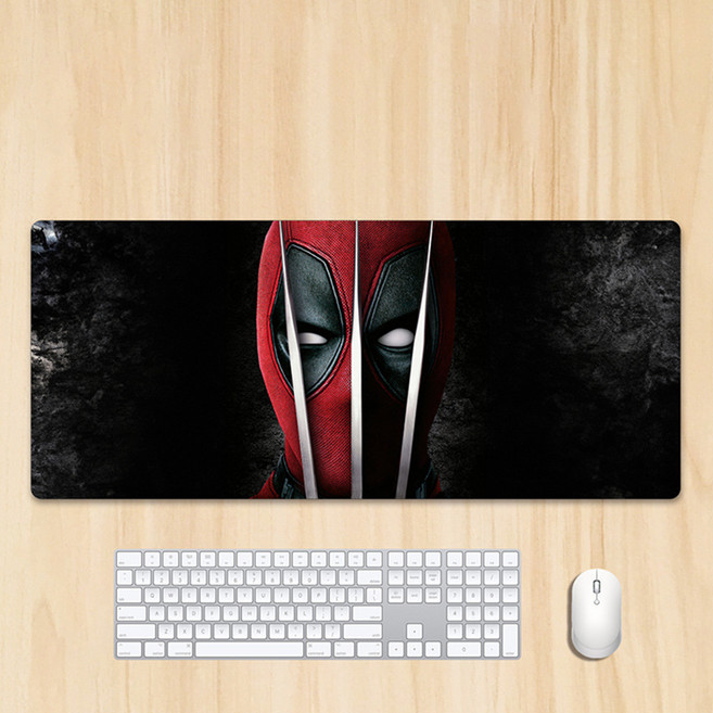 마블코믹스 데드풀과 울버린 굿즈 Deadpool&Wolverine 마우스 게이밍 장패드, B. 70x30x0.3cm DEADPOOL2, 1개