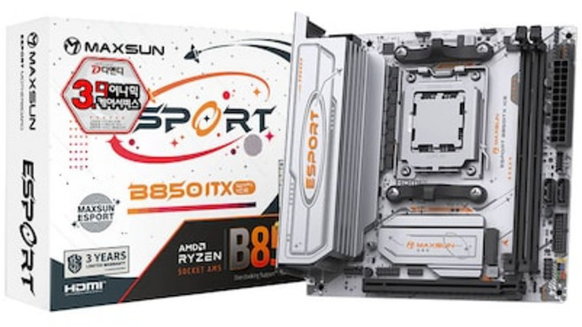MAXSUN e스포츠 B850ITX WIFI ICE AMD(소켓AM5)