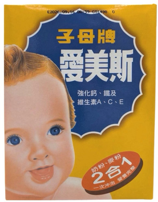 桂格 子母牌 愛美斯 奶粉+麥粉 2合1, 900g, 6個