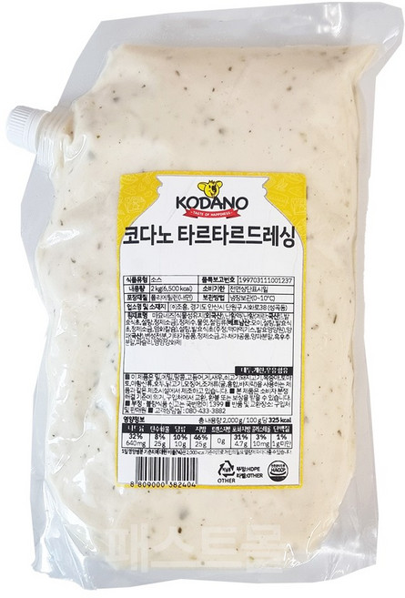 코다노 타르타르 드레싱 2kg 냉장제품 아이스박스무료포장, 1개