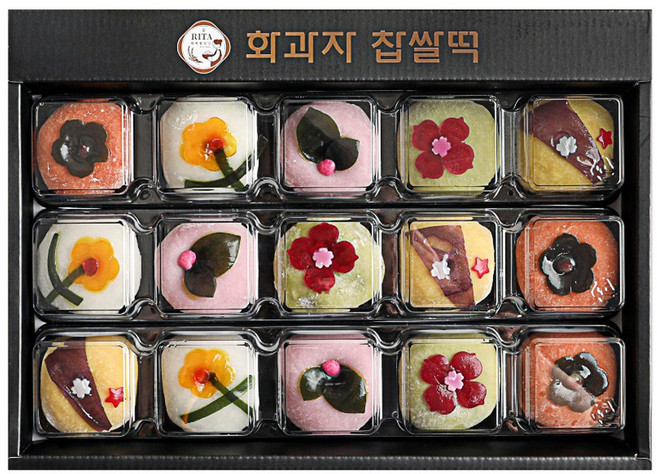리타방앗간 맛을담다 화과자찹쌀떡 선물세트, 900g, 1박스
