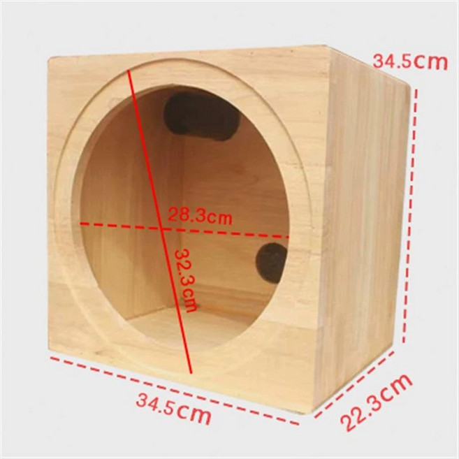 스피커 만들기 상자 오디오통 4인치 음향 DIY, 없음, 자작나무 12인치 박스, 싱글 스피커