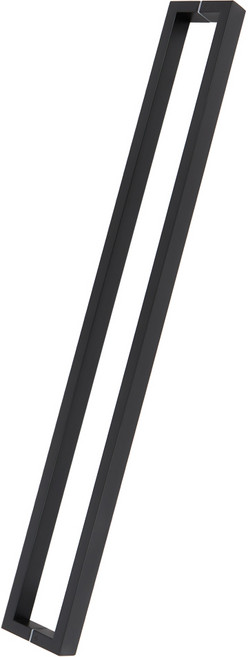 철물이네 강화도어 손잡이 1500mm 스텐 사각 40x20, 블랙 (센터1500mm)