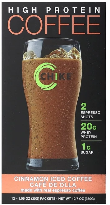 치크 뉴트리션 하이 프로틴 아이스 커피 시나몬 12 패킷 30g 각각, 1개 - 쿠팡
