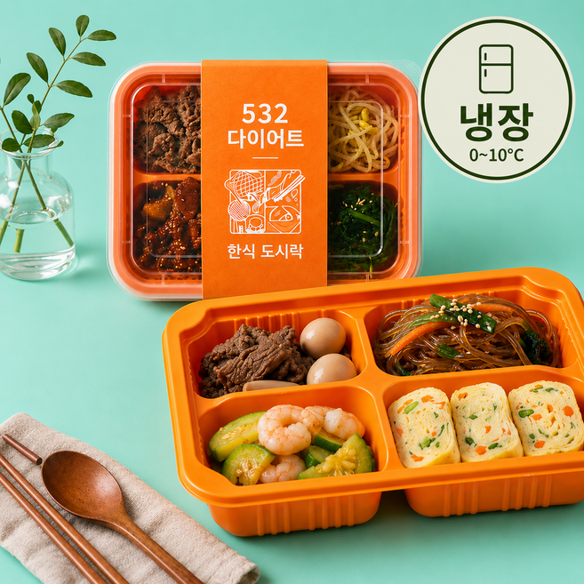 냉장 도시락 다이어트 식단 한식 건강식 조리 배송, 180g, 10개