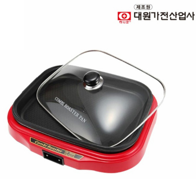 특-허니문 콤비 로스터팬/분리형/기름받이/온도조절기 /내열강화유리뚜껑, DW-60000, 1개