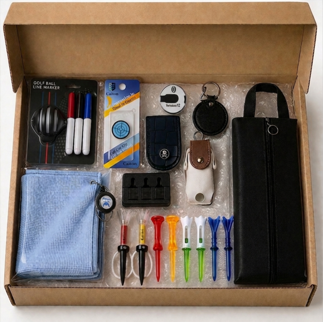 필드버디 골린이 백돌이 라운딩 준비물 10종 골프용품 세트 골프티 릴타올 내기지갑, 1개