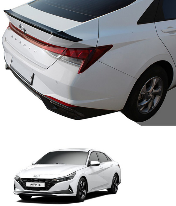 자동차 트렁크 리어 스포일러 블랙, 아반떼CN7 2020~2023