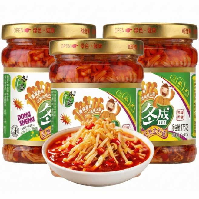 팽이버섯 반찬 마라맛, 1개, 175g