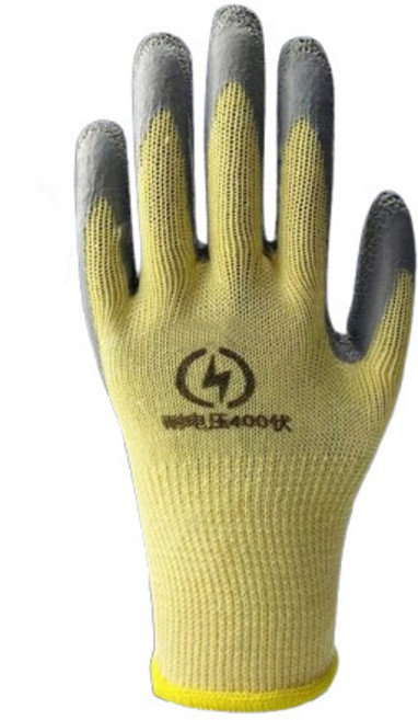 400V低壓 電工安全手套 防滑耐磨透氣工作手套, 絕緣手套, 1個