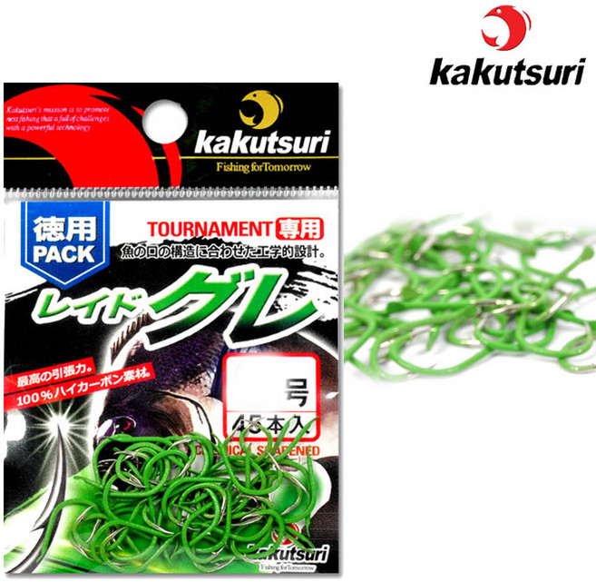 카쿠쯔리 덕용 구레 녹색 벵에돔 바늘 대용량 낚싯바늘, 1개