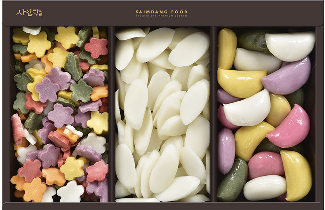 사임당 새해첫끼 세트 떡국떡 꽃떡국떡 바람떡 떡선물세트, 1세트, 1.35kg