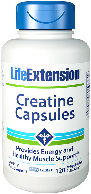 LIFE EXTENSION 肌酸素食膠囊, 120顆, 1罐