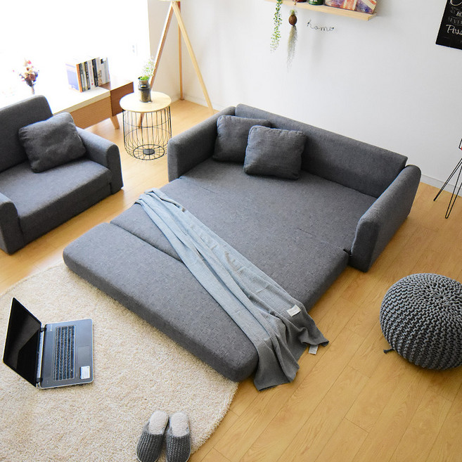 자네트 아모라 접이식 소파베드 1인용 2인용 3인용, 패브릭3인용