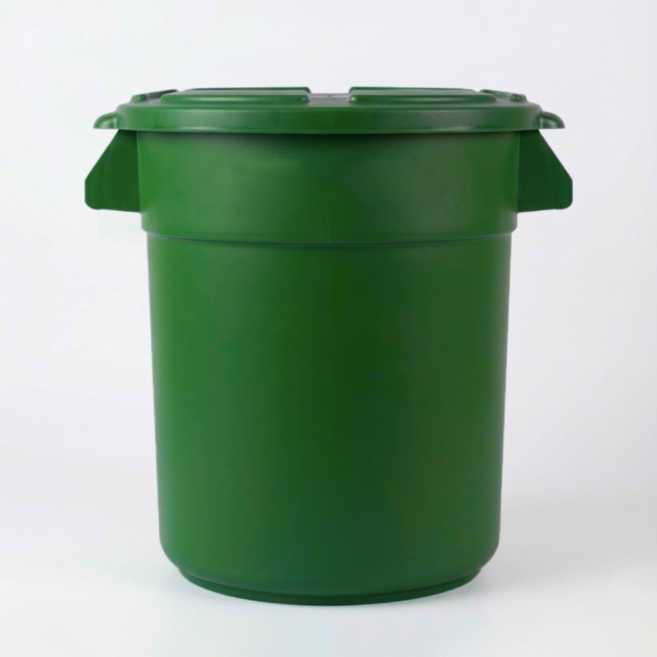 국산 원형 컨테이너 원두 식품 장난감 쓰레기통 다용도 수납 보관 용기 통, 1세트, 셔우드그린